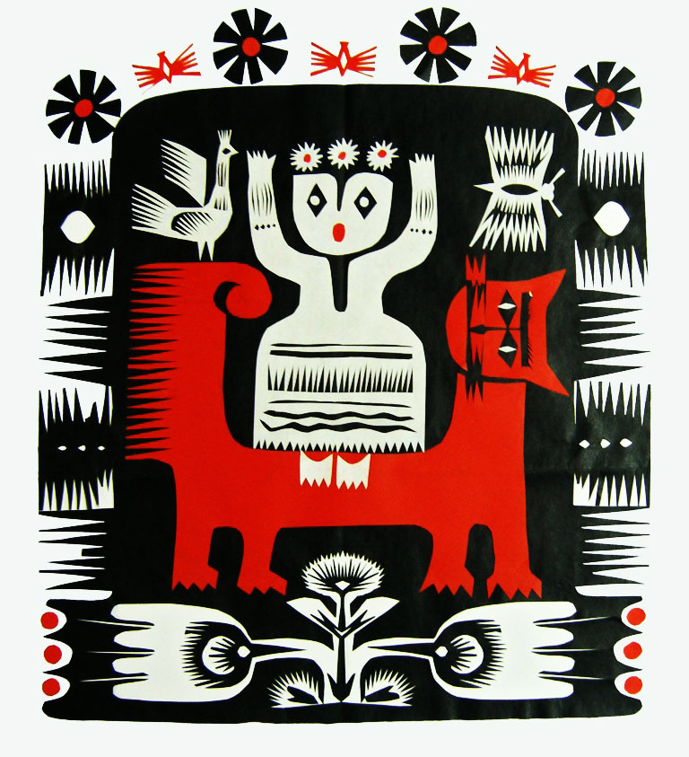 «Чарівний кіт». 1983. Папір, витинання